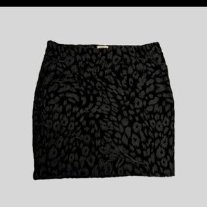 Mudd Vintage 90s Y2K Grunge Micro Mini Skirt S Leopard Print Stretch Whimsigoth